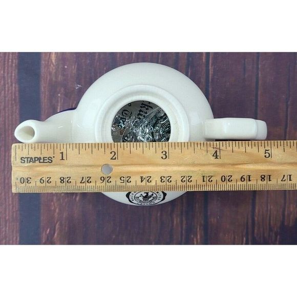 Miniature Tea and Teapot Blue and White By Mackwoods Of Ceylon Rare - Picture 9 of 10